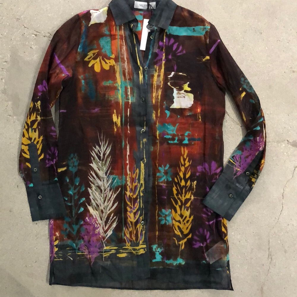 Valentino Abstract Print Tunic